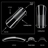 Nail Tips nail mold crystal without paper holder, rapid phototherapy, 60 nail extension tablets, bagged with graduated nail film, wholesale