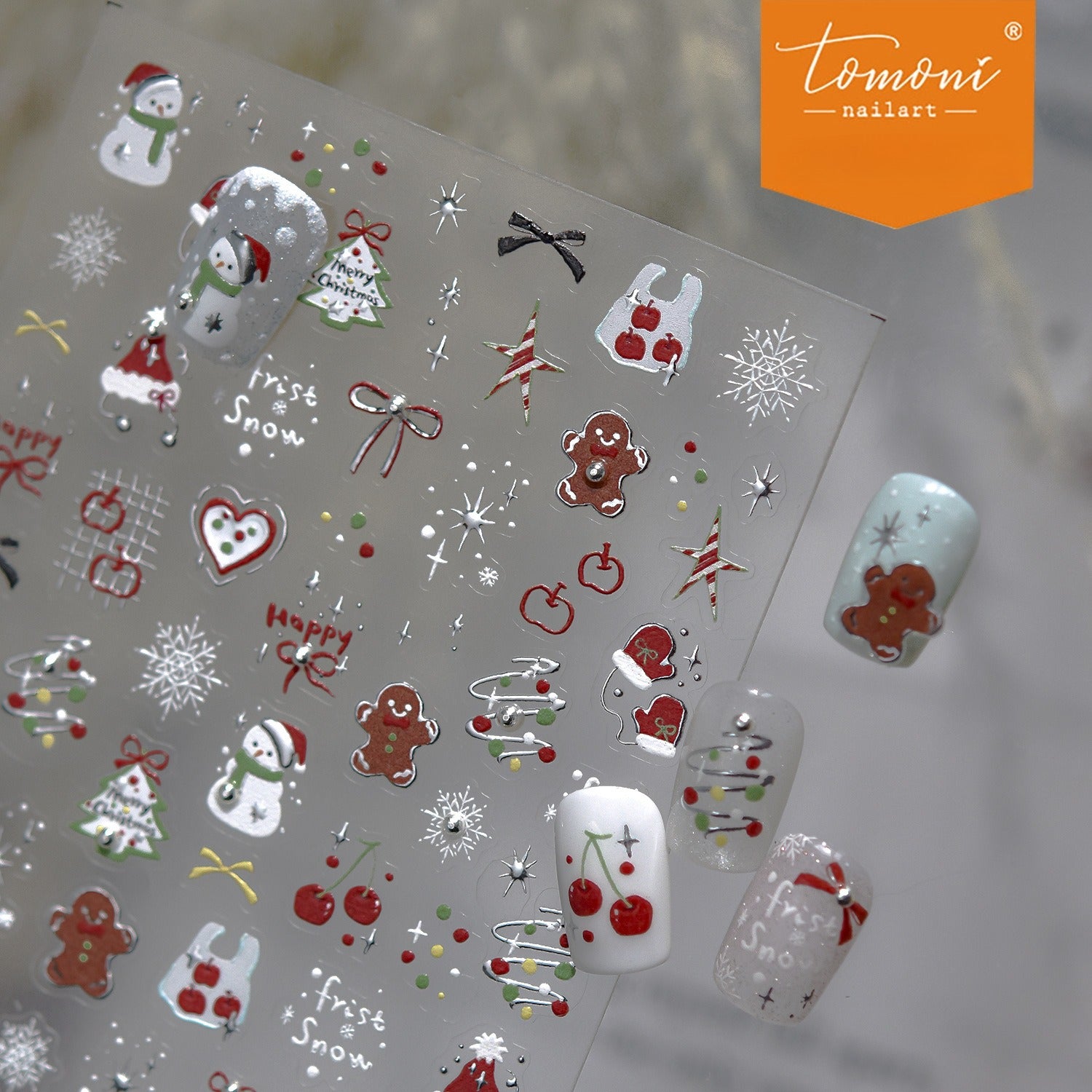 Christmas Frost – Crystal Diamond Nail Art Accent Set