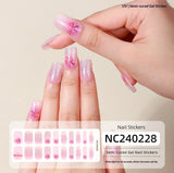 Semi-Cured Gel Nail Strips French Holiday Christmas Halloween Mix Designs (MOQ=3)
