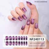 Semi-Cured Gel Nail Strips 3D Foil Glitter Glossy Design (MOQ=3)