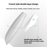 Nail Tips hot-selling nail pieces Frosted French, no-carving and grinding nail patches Prefabricated nail 120 pieces False nail wholesale