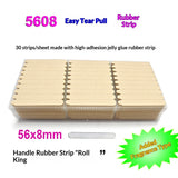 Crystal adhesive strips for press-on nail display cards