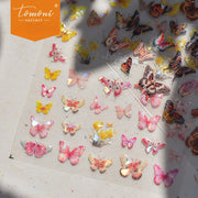 Oriental Persimmon & Dragon Nail Stickers – 5D Embossed Auspicious Prosperity Set