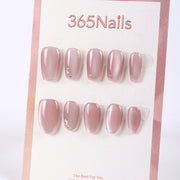 玫瑰石英鏡面光澤系列 穿戴甲 ( MOQ=5pcs )