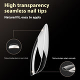 Nail Tips exclusive for seamless press on nails extension nail piece French transparent nail fake nail patch finished nail art 120 pieces