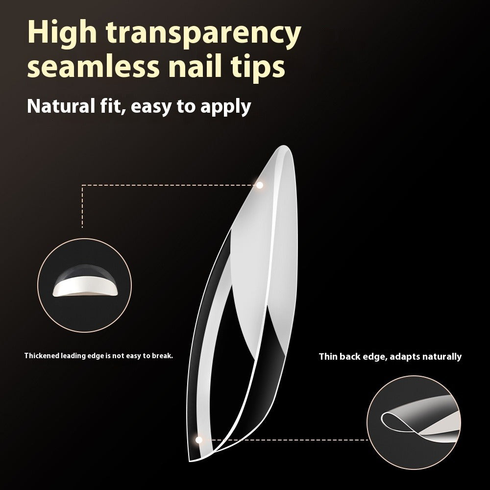 Nail Tips exclusive for seamless press on nails extension nail piece French transparent nail fake nail patch finished nail art 120 pieces