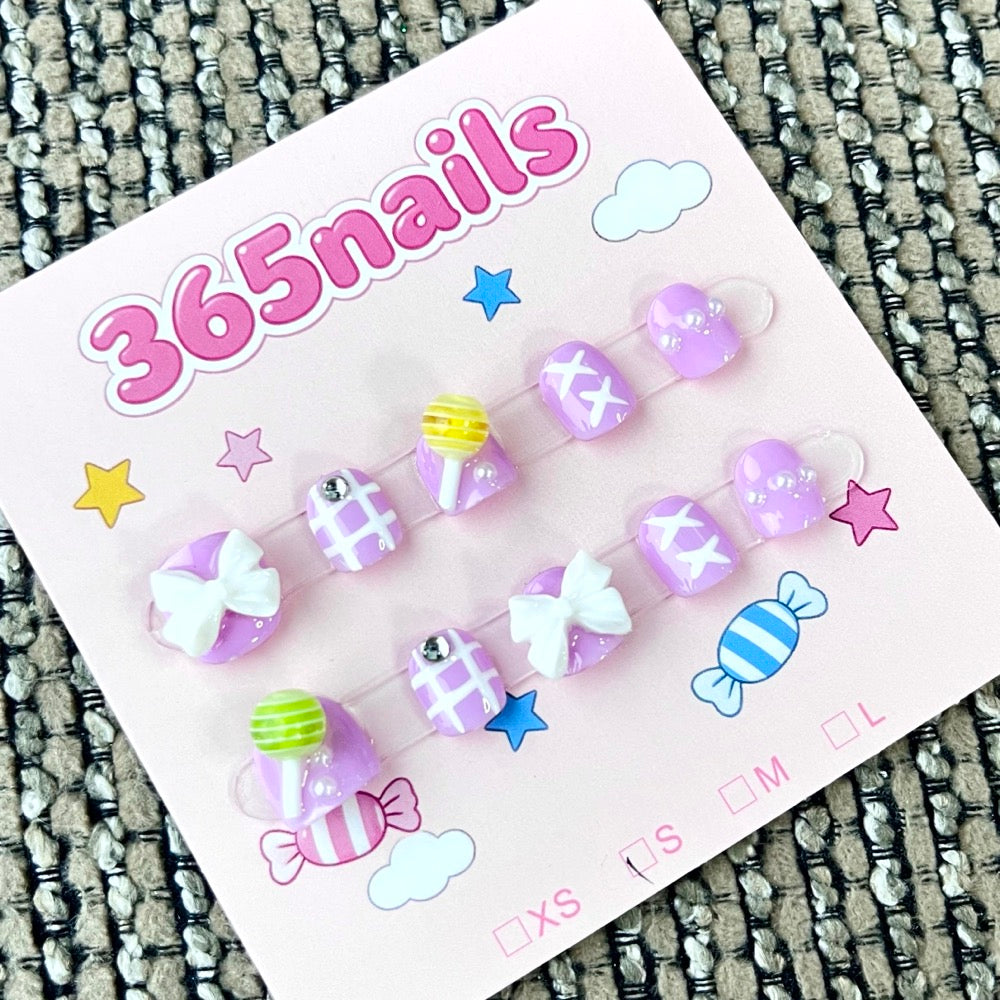 365nails: "Sweet Treats" – 3D Mix & Match Handmade Short Square Nails