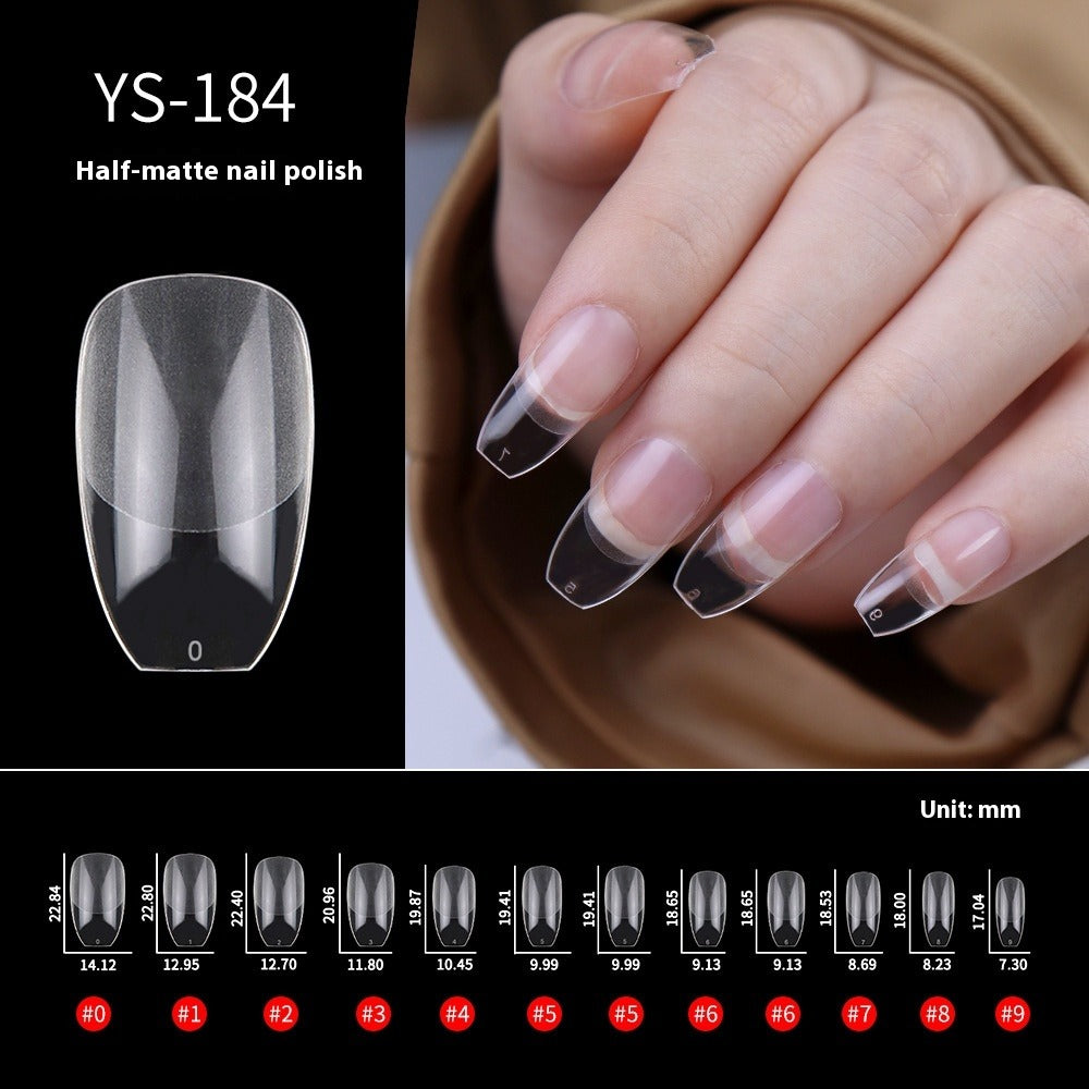 Nail Tips Nail pads are transparent and semi-matte, fully pasted, ultra-thin and non-marking (MOQ=3)