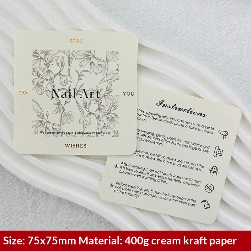 European Style Display Cards for Press On Nail Sets (MOQ=50)