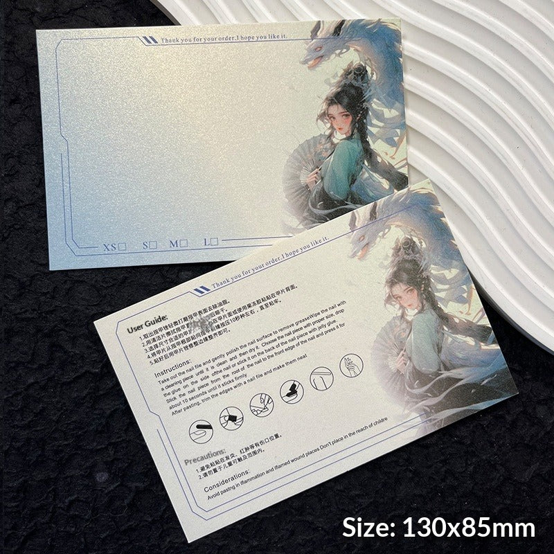 Horizontal Textured Press On Nail Display Cards (MOQ=50)