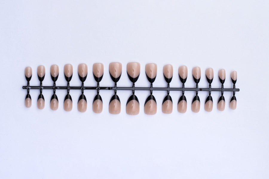 Naidu 30-Piece Double-Layer French Press-On Nails - 16 Color Options