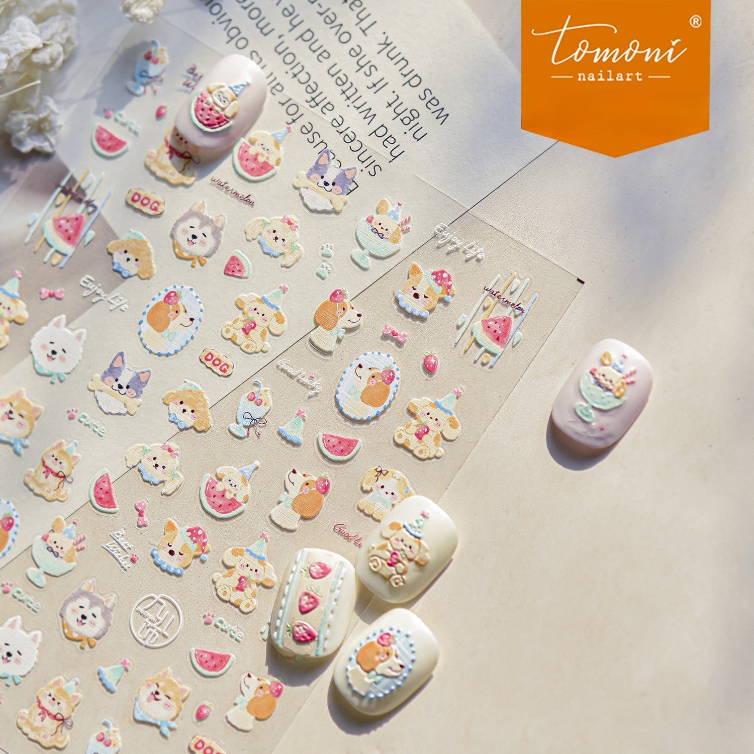 Puppy Party – Cute Nail Art Accent Set