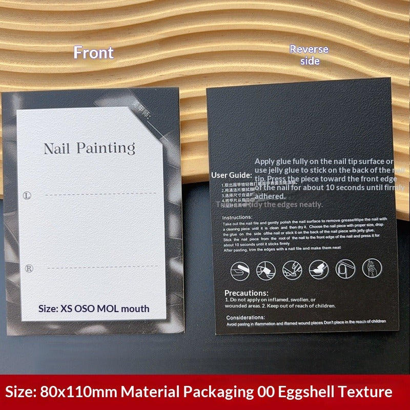 Custom Printed Display Cards for Press On Nail Packaging (MOQ=50)