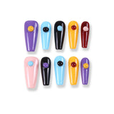 365Nails Candy Macaron Press-On Nails with 3D Button Dots, Rainbow Mix