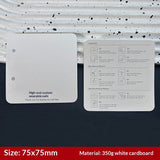 Artistic White Display Cards for Press On Nail Presentation (MOQ=50)