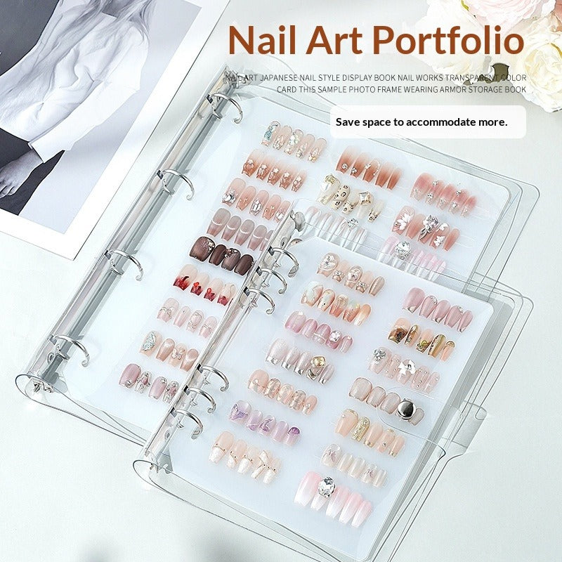 Clear Nail Art Display Album Organizer