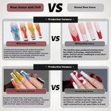 Long press on nails, French versatile patch nail art removable prefabricated fake nail press on nails piece