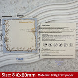 Elegant Floral Display Cards for Press On Nail Sets (MOQ=50)