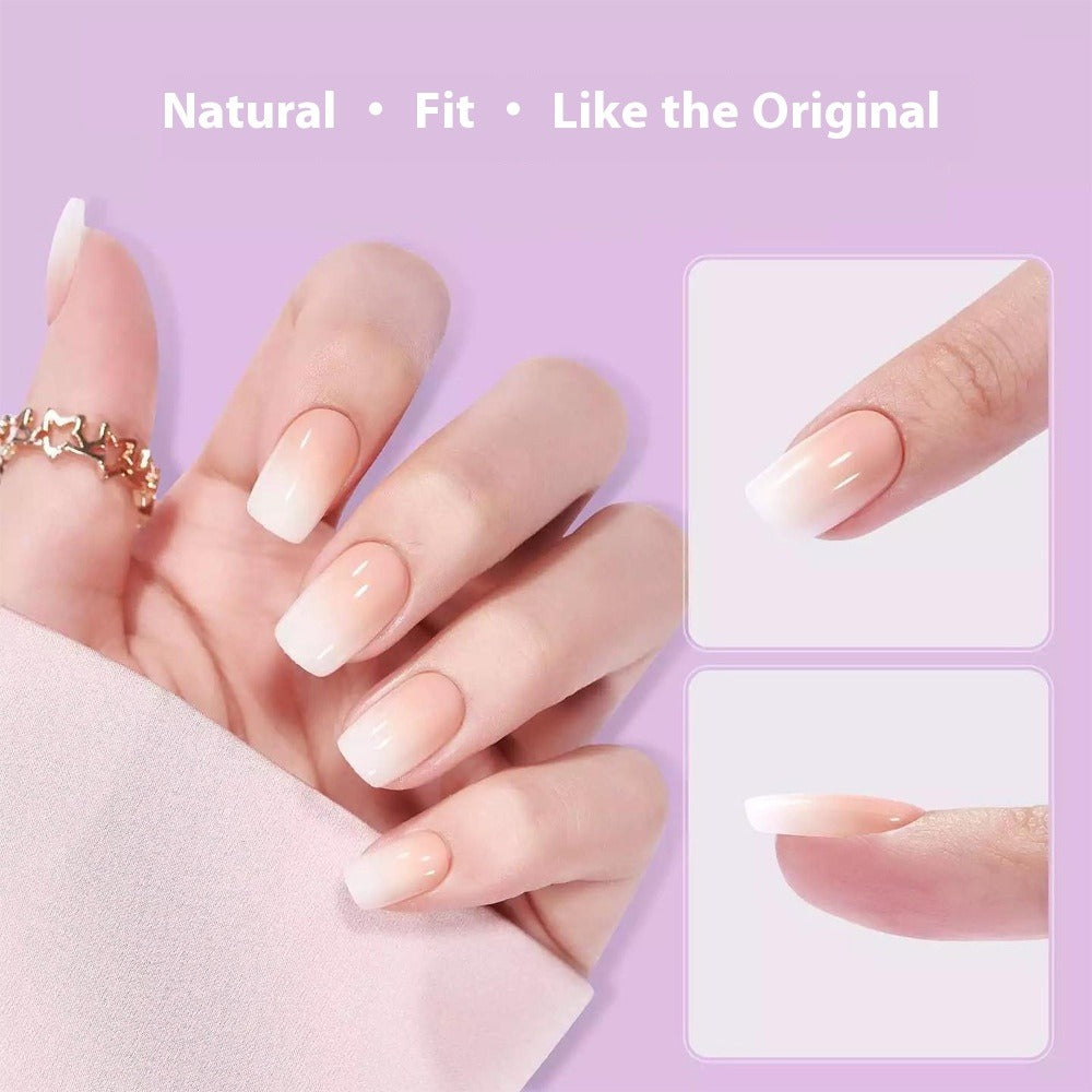 Pointes d'ongles classiques French — faux ongles press-on, 150 pièces préfabriquées (MOQ=3)