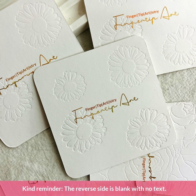 Embossed Gold Foil Display Cards for Press On Nails (MOQ=50)