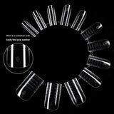 Nail Tips Crystal toenail nail mold with scale extension nail mold, foreign trade special nail mold 120 pieces