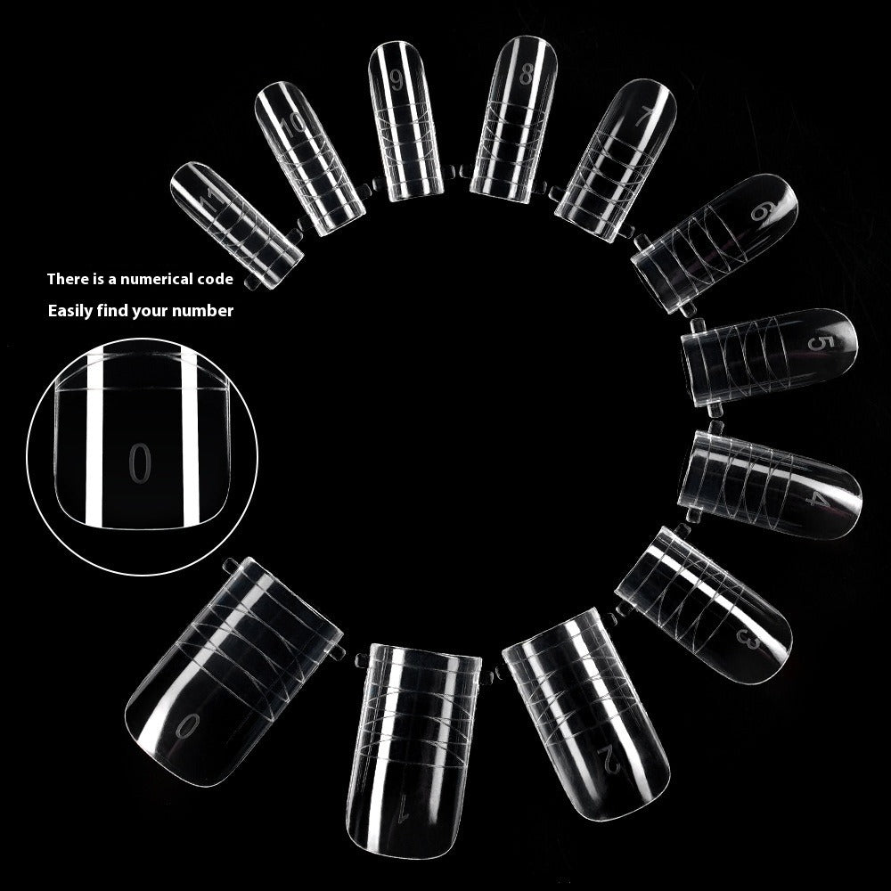 Nail Tips Crystal toenail nail mold with scale extension nail mold, foreign trade special nail mold 120 pieces