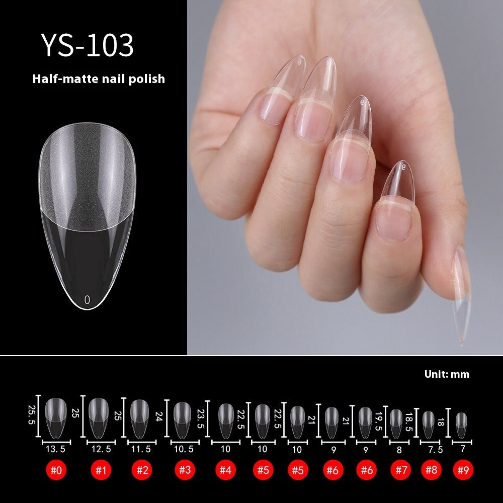 Nail Tips Nail pads are transparent and semi-matte, fully pasted, ultra-thin and non-marking (MOQ=3)