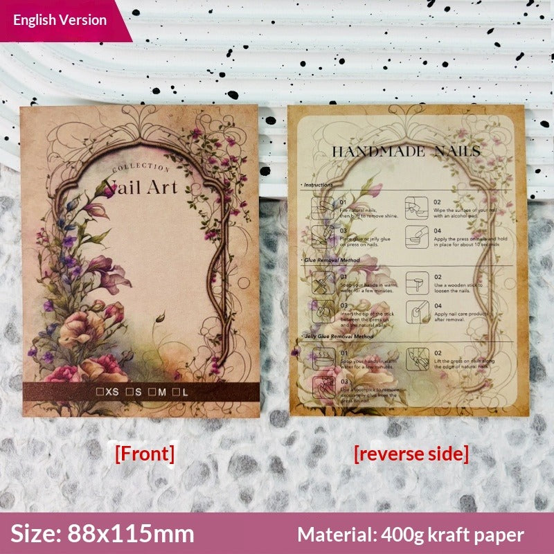 European Style Display Cards for Press On Nail Sets (MOQ=50)