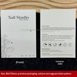 Custom Printed Display Cards for Press On Nail Packaging (MOQ=50)