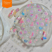 Crystal Mermaid Tail Nail Stickers – 5D Embossed Ocean Fantasy Set