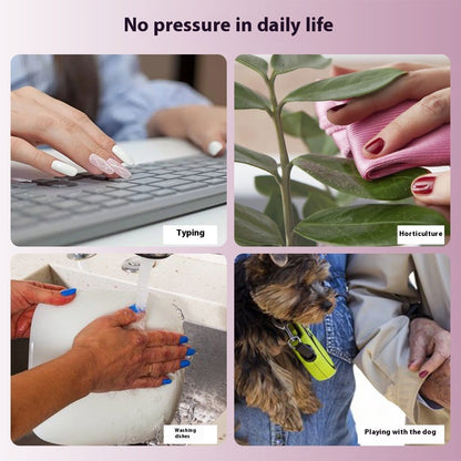 Cat eye press on nails, flash Spice Girl patch manicure removable trapezoidal nail 120 pieces boxed fake nails