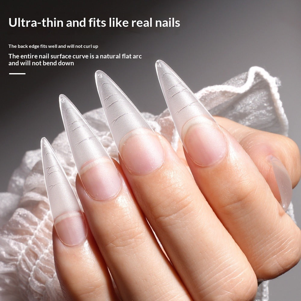 Precision Collection: "Pro Guide" – No-File Matte Nail Tips with Length Markers