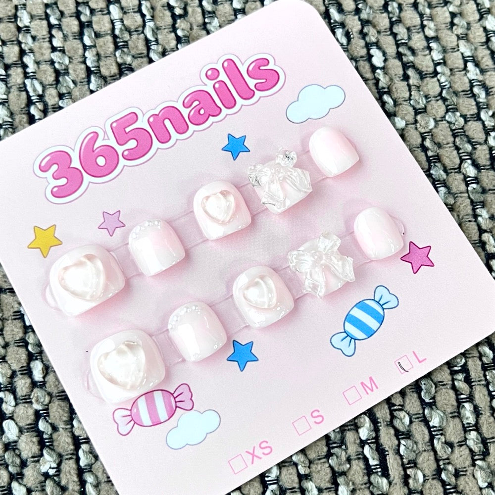 365nails: "Pink Petals" – 3D Rosette Handcrafted Sweet Short Square Nails