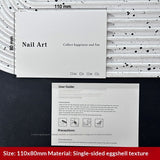 Horizontal White Display Cards for Press On Nail Sets (MOQ=50)