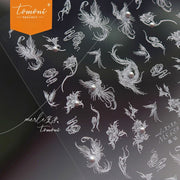 Aurora Crystal Swirl – Crystal Diamond Nail Art Set