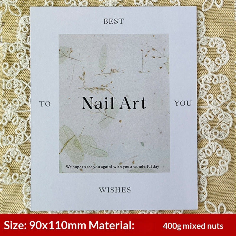Elegant Floral Display Cards for Press On Nail Sets (MOQ=50)