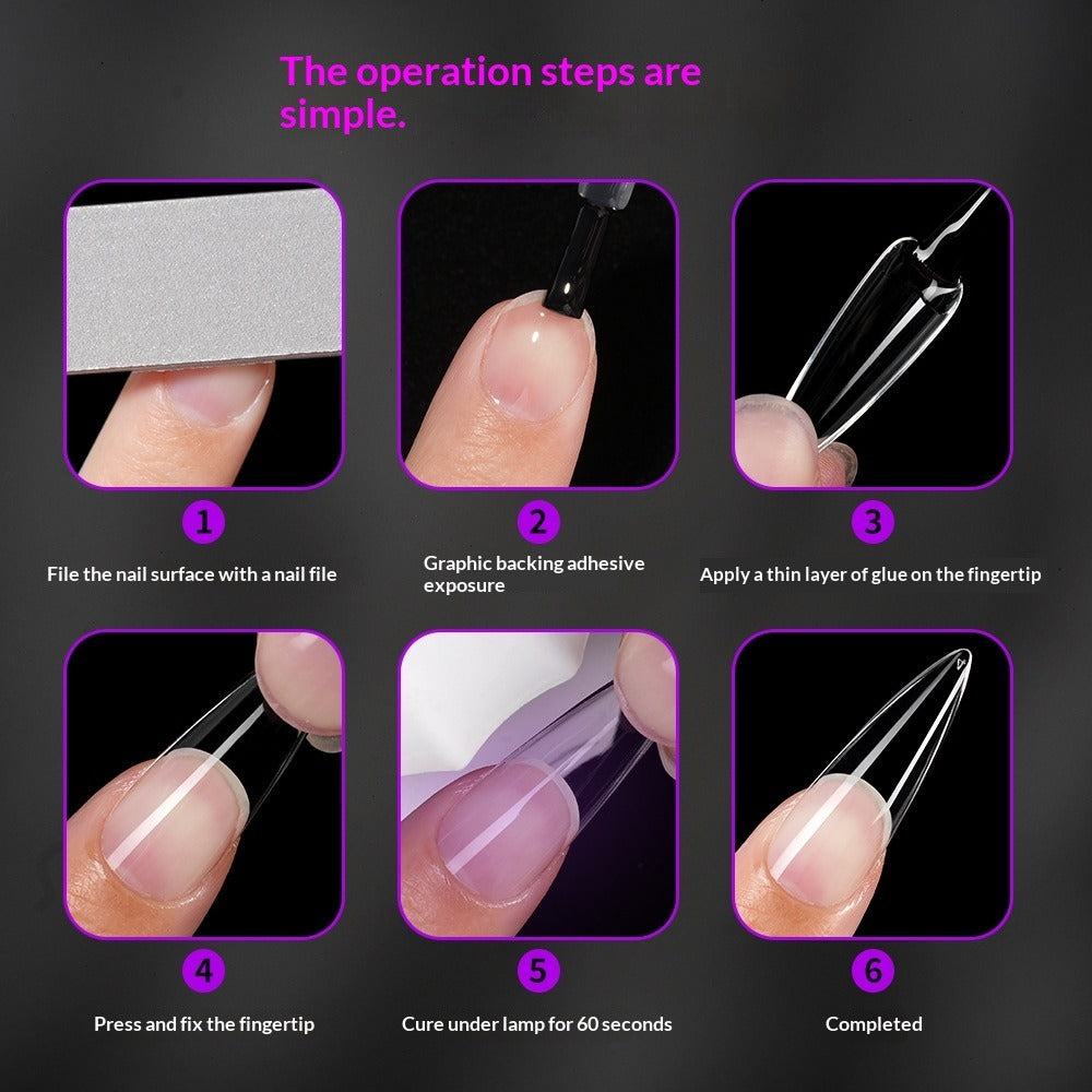 Drama Collection: "Extended Water Drop Nail Tips" – Multi-Size Extended Water Drop Nail Tips