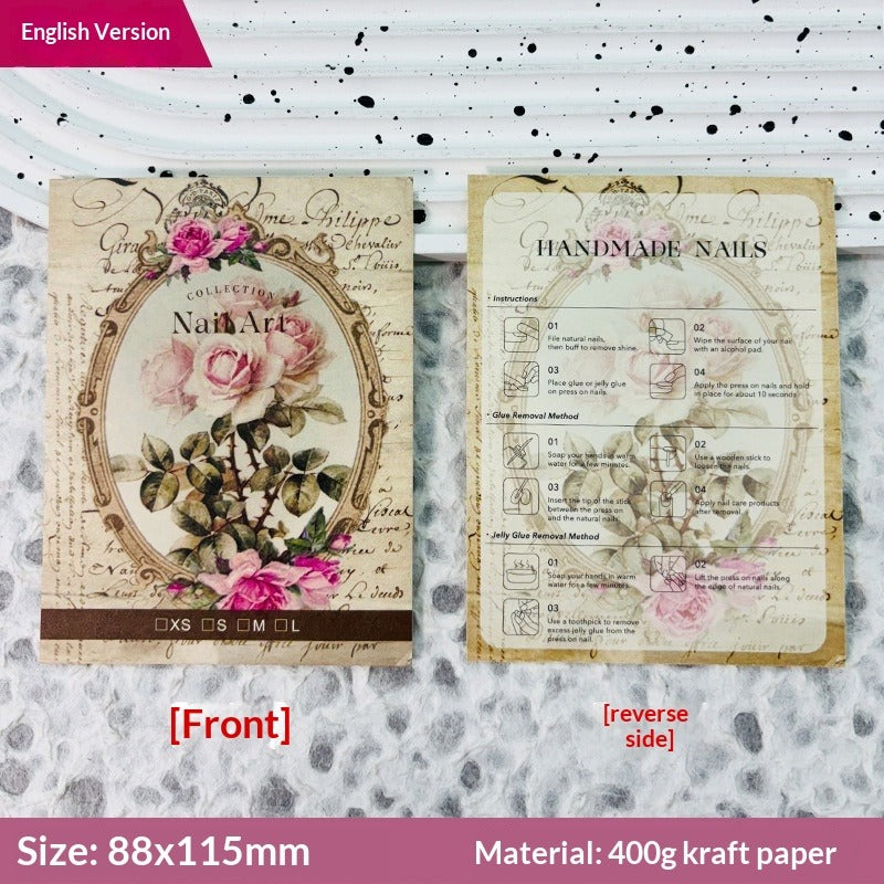 歐式穿戴甲套組展示卡 (MOQ=50)