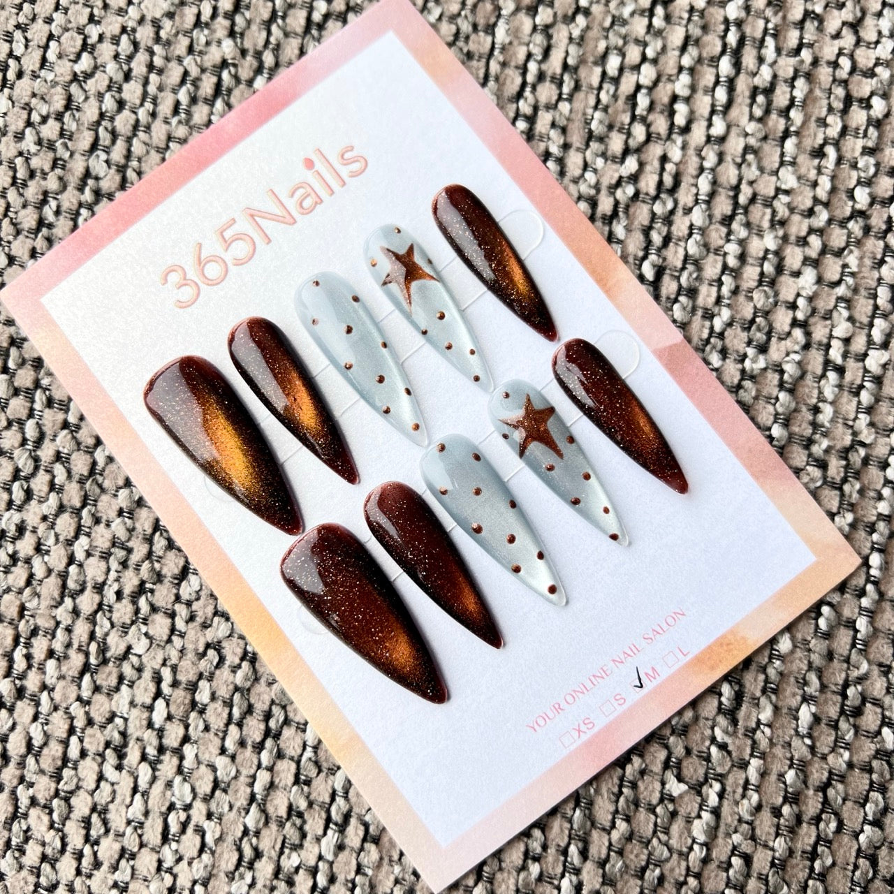 365Nails：「暗夜銀河」— 手工製穿戴甲（酷感貓眼 / 個性潮流）