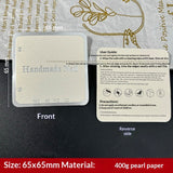 Pearlescent Foil Display Cards for Press On Nail Presentation (MOQ=50)