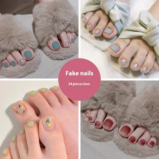 Uñas postizas Uñas postizas terminadas Uñas postizas removibles Uñas postizas para pies Uñas para pies ｜365nails