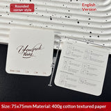 Embossed Cotton Paper Display Cards for Press On Nails (MOQ=50)