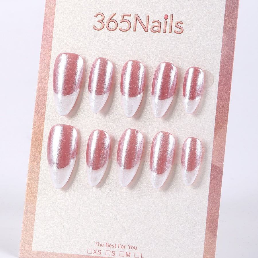 Pearl Mist Series Press-On Nails ( MOQ=5pcs )