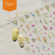 Wildflower Meadow – Fresh Botanical Nail Art Stickers