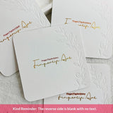 Embossed Cotton Paper Display Cards for Press On Nails (MOQ=50)