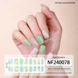 Semi-Cured Gel Nail Strips 3D Foil Shine Glam Emboss Effect (MOQ=3)