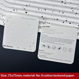 Embossed Cotton Paper Display Cards for Press On Nails (MOQ=50)