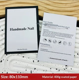 Galaxy Black Display Cards for Press On Nail Collections (MOQ=50)