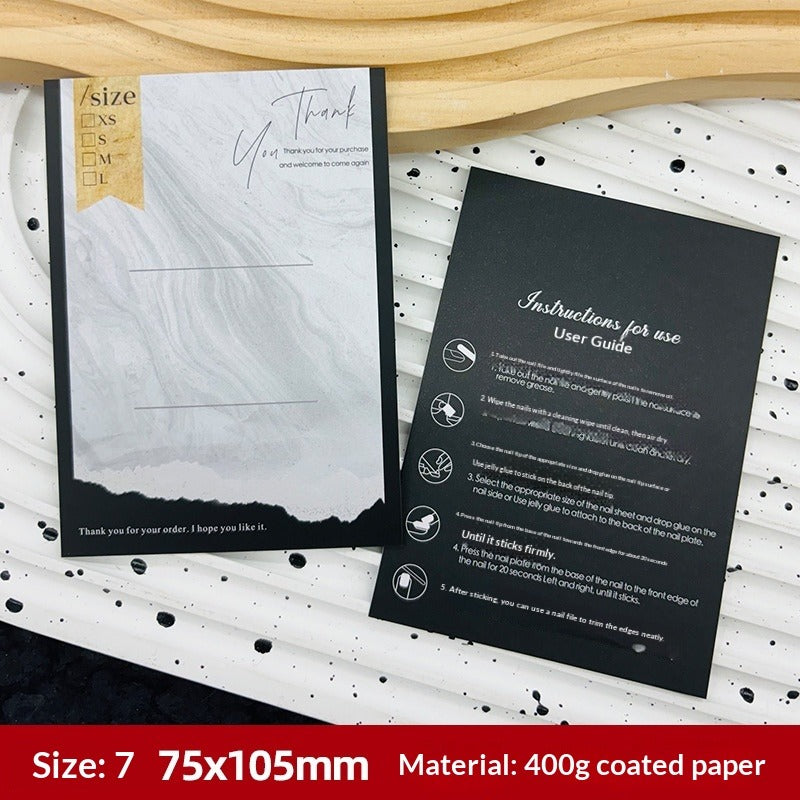 Custom Printed Display Cards for Press On Nail Packaging (MOQ=50)