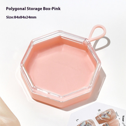 Suspendable octagonal press on nails storage box wholesale